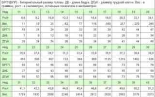 Таблица размеров плода по узи по неделям беременности