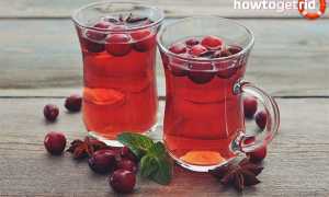 Чай с клюквой – полезные свойства и противопоказания